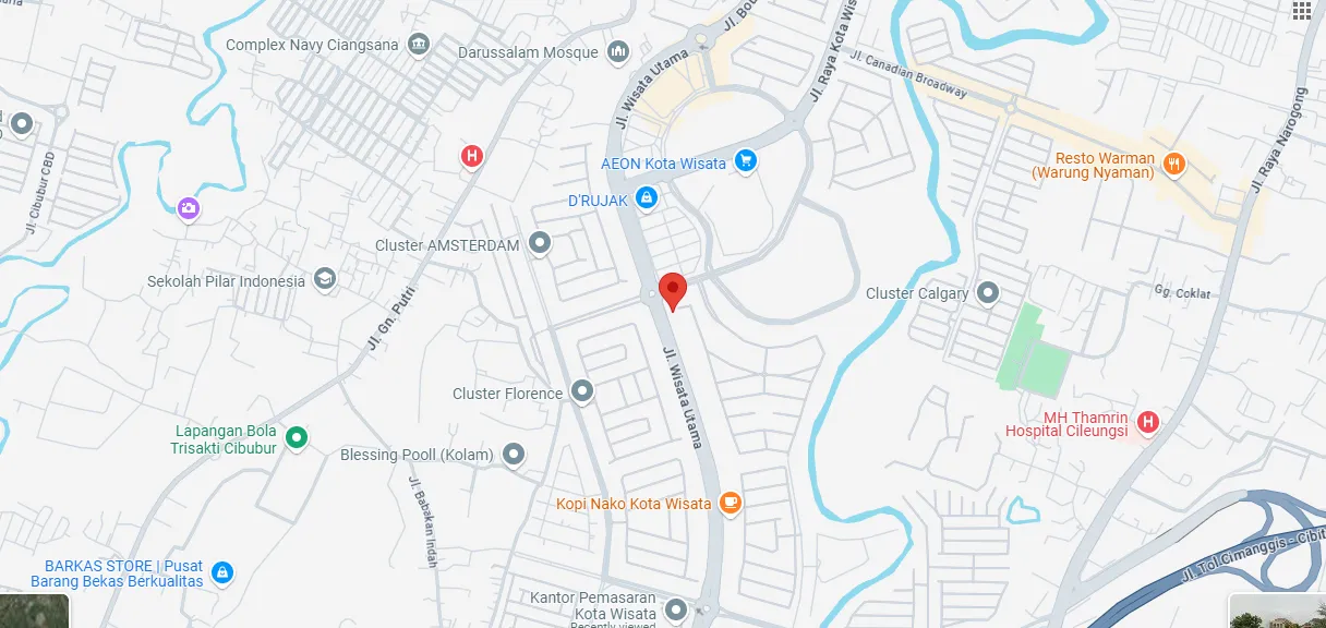 Peta Lokasi Kota Wisata